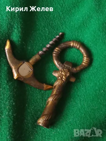 Стар КАПИТАНСКИ БРОНЗОВ ТИРБУШОН - КОТВА - BULGARIA - СБХ Ръчна АРТ ИЗРАБОТКА СУВЕНИР 30942, снимка 17 - Антикварни и старинни предмети - 43650803