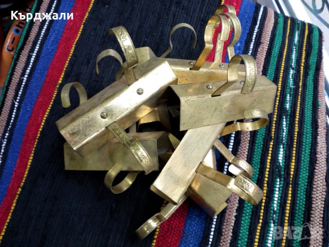 Красиви Стари Свещници Месинг Желязо - РАЗГЛЕДАЙТЕ!, снимка 6 - Антикварни и старинни предмети - 30925480