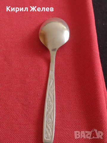 Стара лъжичка за кафе чай от соца неръждавейка перфектно състояние за КОЛЕКЦИОНЕРИ 31660, снимка 4 - Други ценни предмети - 43814917