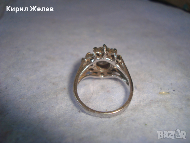 КРАСИВ БЛЕСТЯЩ НИКЕЛИРАН ФЕШЪН - АРТ СКЪПОЦЕНЕН ПРЪСТЕН с ФАСЕТИРАНИ ЦИРКОНИ 20283, снимка 7 - Пръстени - 36378176