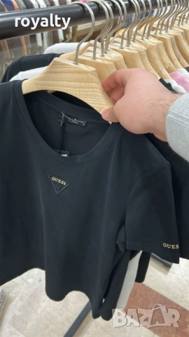 Guess Нова Черна Дамска Тениска Гес 