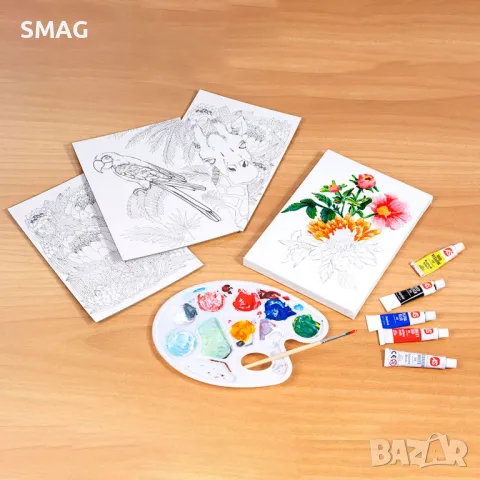 Комплект за рисуване природа Работилница за рисуване Акрилни бои S_1214240, снимка 4 - Рисуване и оцветяване - 49261911
