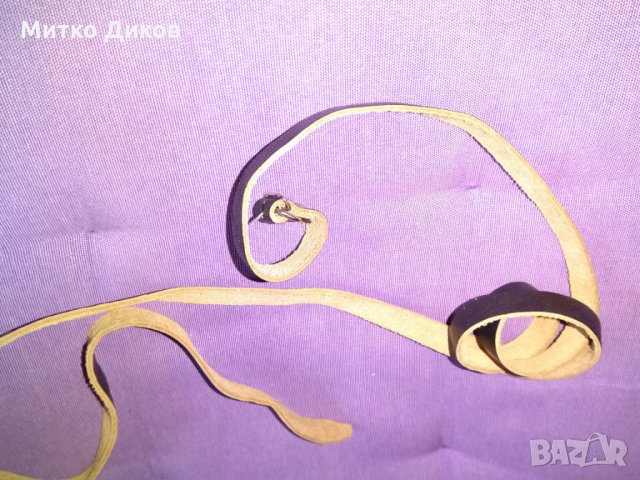 Каишка естествена кожа 112см дължина на 12мм ширина, снимка 3 - Екипировка - 28197210