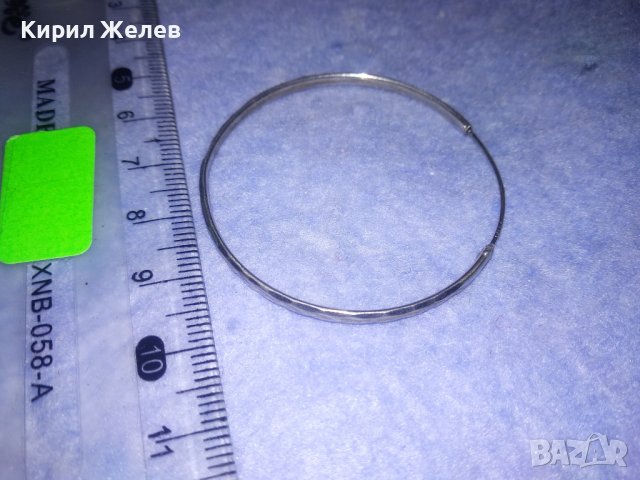 ГОЛЯМА ОРНАМЕНТИРАНА КЛАСИЧЕКА СРЕБЪРНА ОБЕЦА СРЕБРО 925 РЪЧНА БИЖУТЕРСКА МАЙСТОРСКА ИЗРАБОТКА 33140