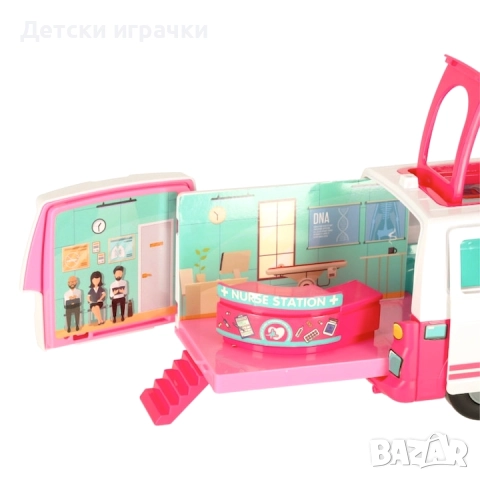 Кукла Барби с линейка и лекарски комплект  , снимка 6 - Кукли - 52657843