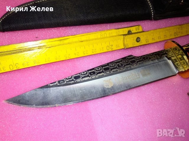 Columbia JinLang Company USA SABER SA23 КРАСИВ СТИЛЕН МАРКОВ ЗДРАВ ЛОВЕН НОЖ с КАНИЯ 26269, снимка 12 - Ножове - 44009791