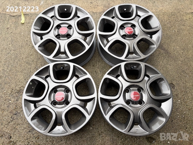4 броя алуминиеви джанти за Fiat Panda 15, снимка 3 - Гуми и джанти - 52583273