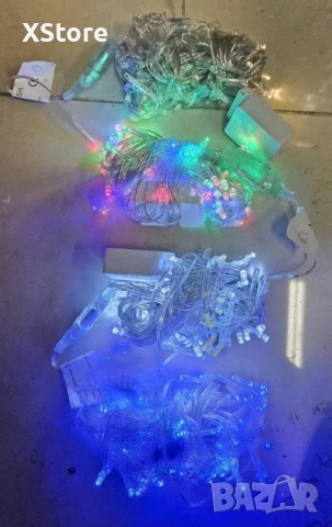 Коледни LED лампички, 100бр лампички/10 метра гирлянд., снимка 11 - Декорация за дома - 52441914