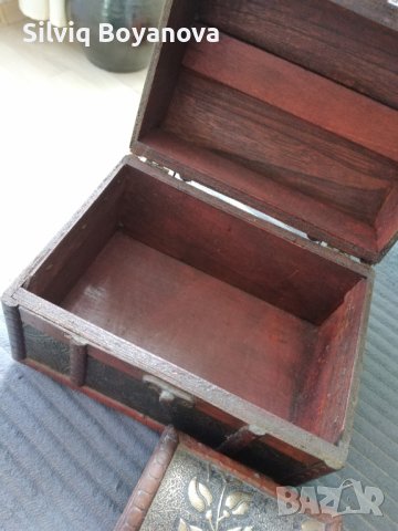 Стилни кутии за бижута от Дърворезба и ковано желязо , снимка 3 - Други ценни предмети - 43364055