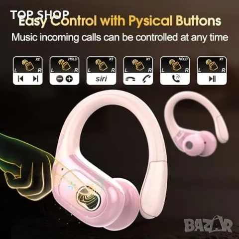 Нови Bluetooth 5.3 слушалки Безжични Водоустойчиви Earbuds за музика, снимка 2 - Bluetooth слушалки - 49450878