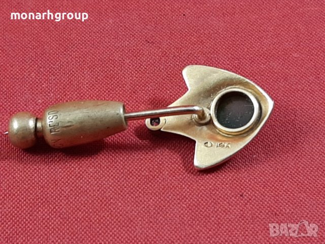 Златна игла  PAT.AUG 17,09 HOLD-ON RE'SD, снимка 8 - Други - 37148574