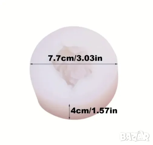 Молд жасмин 7,7 см, снимка 2 - Форми - 50322515