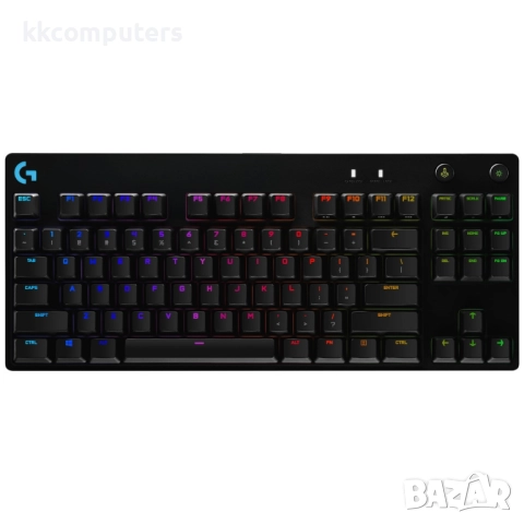 Logitech G Pro TKL Професионална Геймърска Клавиатура- GX Clicky Mechanical Switches, RGB Lightsync,