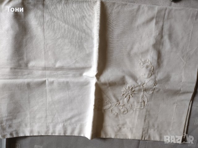 Калъфки , долни и горни чаршафи от преди 1990 г , снимка 5 - Спално бельо - 34816126
