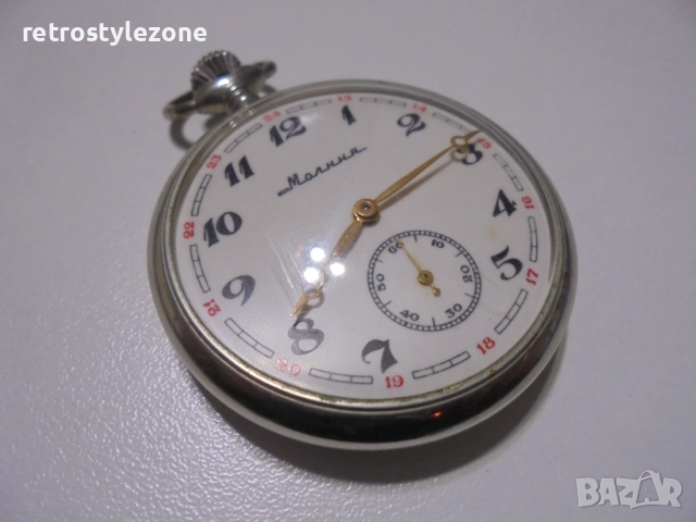 № 8405 Стар джобен часовник “Молния”  , снимка 3 - Антикварни и старинни предмети - 51360299