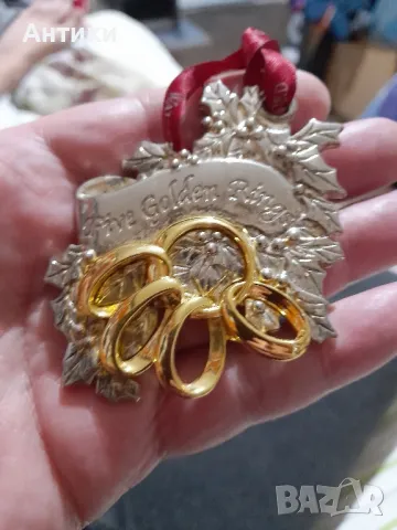 Орнамент посребрен и позлата , снимка 2 - Антикварни и старинни предмети - 48942863