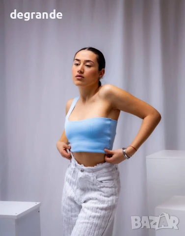 Дамски Топ цвят син