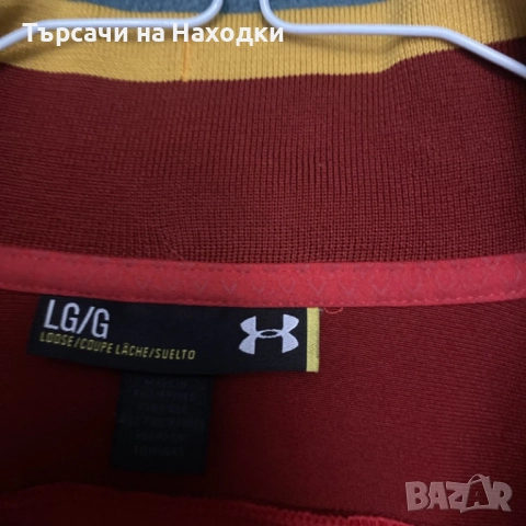 Мъжко горнище Under Armour Wales Mens Track Jacket LARGE Red Rugby Training Top WRU Regular UA, снимка 3 - Спортни дрехи, екипи - 51821613