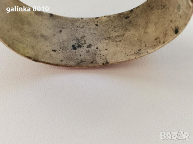 Стара бронзова възрожденска гривна, снимка 5 - Антикварни и старинни предмети - 53041631