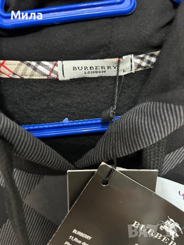 топъл зимна блуза суичър Burberry оригинален, снимка 6 - Суичъри - 43478037