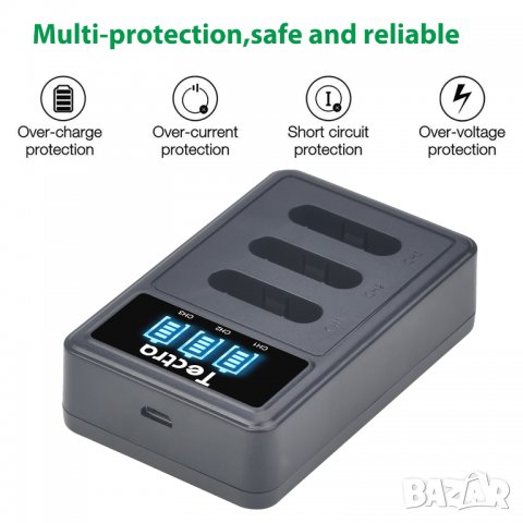 Зарядно за батерия за Sony NP-BY1 EN-EL11 LI-60B, Sony HDR-AZ1 Nikon Coolpix S550 S560 Olympus FE-37