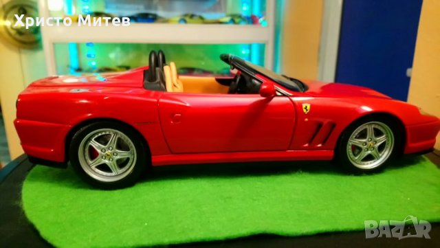 Ferrari 550 Barchetta Pininfarina Hot wheels 1:18 , снимка 4 - Колекции - 26553054