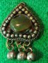 ВЪЗРОЖДЕНСКИ СТАРИНЕН ОСМАНСКИ НАКИТ ТРЕПКА с НЕФРИТ САЧАН 15111, снимка 4