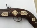 Стар красив кремъчен пистолет,пищов,пушка,оръжие, снимка 3
