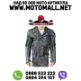 Кожено чопърско яке Motomall мото чопър естествена кожа яке мотор, снимка 1