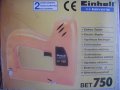 Нов 10-16 мм-Немски Дърводелски Електрически Такер -Einhell BET 750, снимка 4