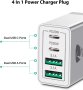2 броя USB C щепсел, 40 W 4-портов мулти USB щепсел, снимка 2