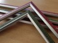 Профили за рамки на едро сребро с зелено или червено ПВЦ х 3лв линеен метър, снимка 4