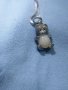 Сребърна висулка мече с опал, снимка 1 - Колиета, медальони, синджири - 33018593