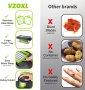 VZOXL 15 в 1 чопър за зеленчуци с нов дизайн, многофункционален чопър, снимка 9