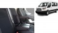 2+1 комплект тапицерия - специално ушити за Ford Transit 2013+  пасват перфектно - черно, снимка 1 - Аксесоари и консумативи - 39761461