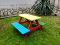 Градинска детска цветна масичка с пейки - 64 €., снимка 2