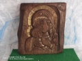 Дървена Православна Икона Дева Мария с Млядия Исус Христос, снимка 1