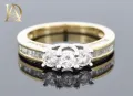 Нов Златен Пръстен с 1.03кт Естествени Диаманти, снимка 1