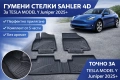 ГУМЕНИ СТЕЛКИ 4D TESLA MODEL Y JUNIPER 2025+, снимка 1