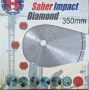 диамантен диск за бетон, много армиран бетон, гранит, мрамор saber impact xls 350мм, снимка 1