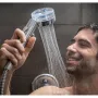 Слушалка за душ с перка и 3D ефект на водата и 360 градуса завъртане, снимка 11