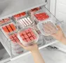Комплактна пластмасова кутия за храна храни запазване свежест на продукти, снимка 1