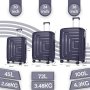 Нов комплект от 3 броя Водоустойчиви и стилни куфари за пътуване Разширяващи, снимка 2