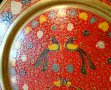 Английски бронзов поднос,плато,пано,клетъчен емайл. , снимка 5