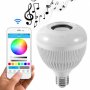 СУПЕР ХИТ Bluetooth колона LED RGB диско лампа крушка музика ефекти, снимка 3