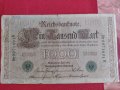 Райх банкнота 1 000 марки 1910г. Германия уникат за колекционери 28293, снимка 1 - Нумизматика и бонистика - 37144140