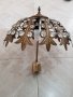 Стар френски бронзов полилей във формата на чадър, снимка 6