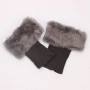 Дамски плетени гети с пух, различни цветове, снимка 13