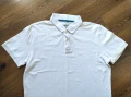 Мъжка бяла тениска тип поло Монтего Montego, размер XL ХЛ, оригинална, снимка 2