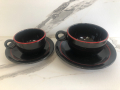 Комплект керамични чаши за чай - 6 броя, снимка 2